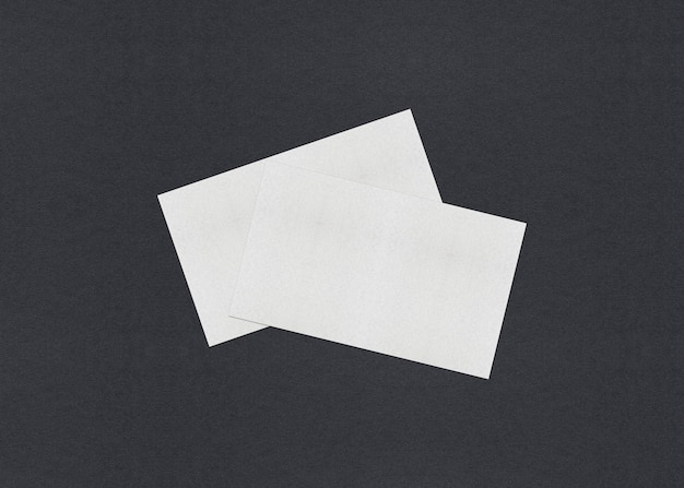 Blank white business cards