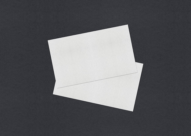 Blank white business cards