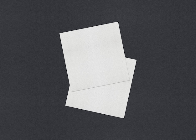 Blank white business cards