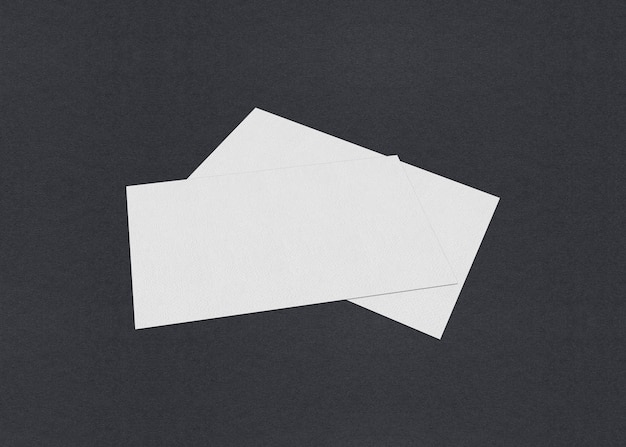 Blank white business cards