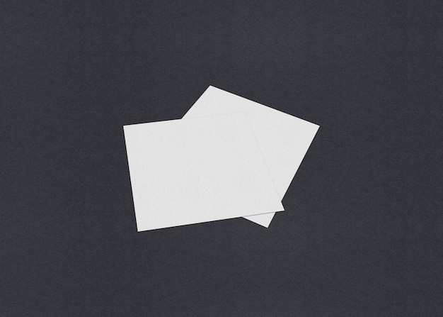 Blank white business cards