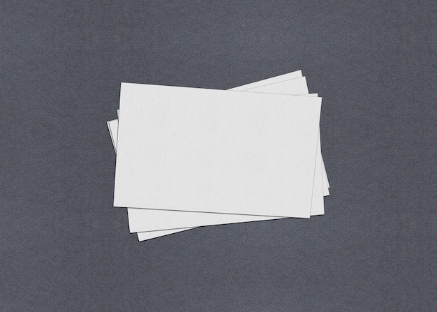 Photo blank white business cards