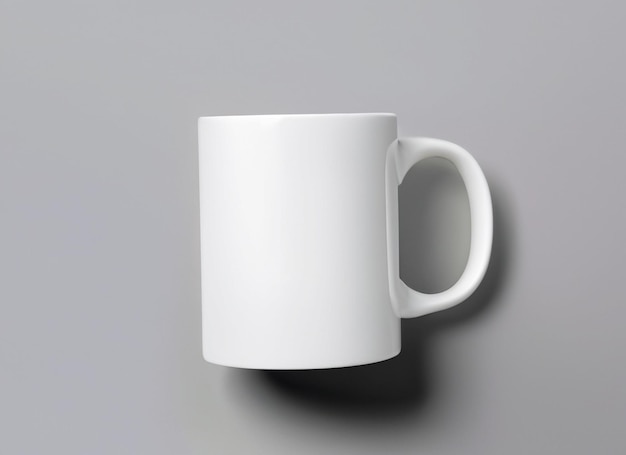 A Blank White Ceramic Mug MockUp