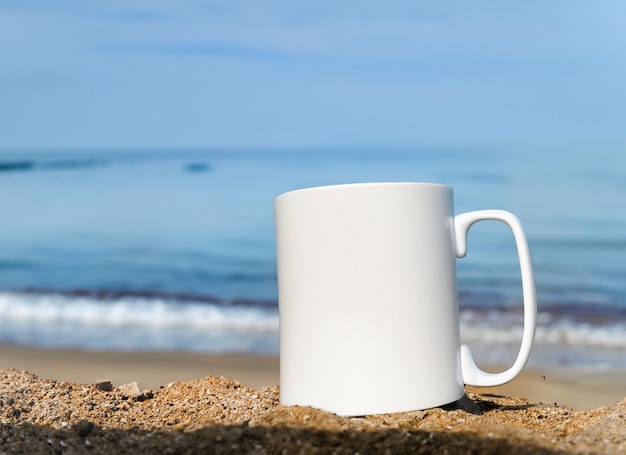 A Blank White Coffee Mug MockUp