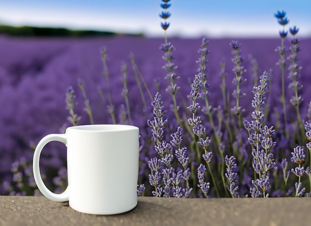 A Blank White Coffee Mug MockUp