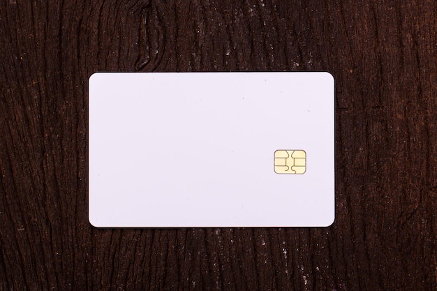 blank white credit card for advertisement and business online concept.