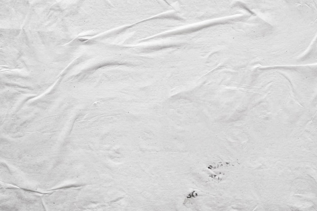 Blank white crumpled and creased paper texture background