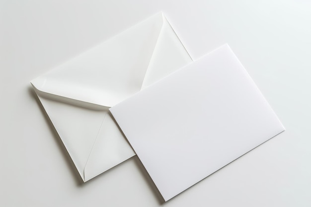 写真 白い背景の白いdvdと封筒とクリッピングパス