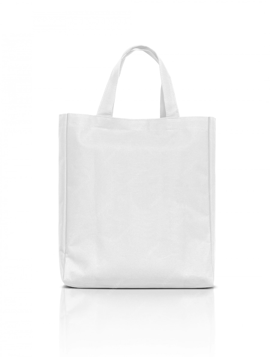 Premium Photo | Blank white fabric canvas bag isolated on white