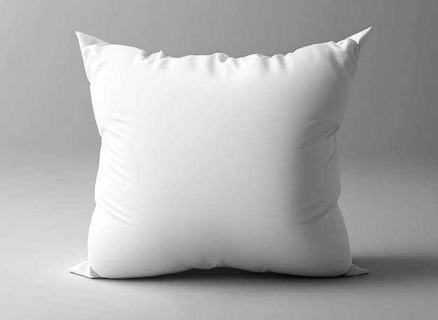 Blank white fabric pillow mockup design illustration