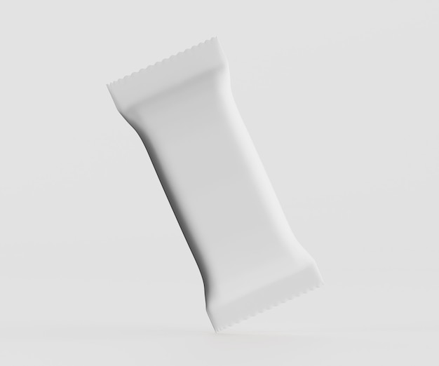 Blank white food packaging mockup