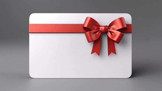 Blank white gift card