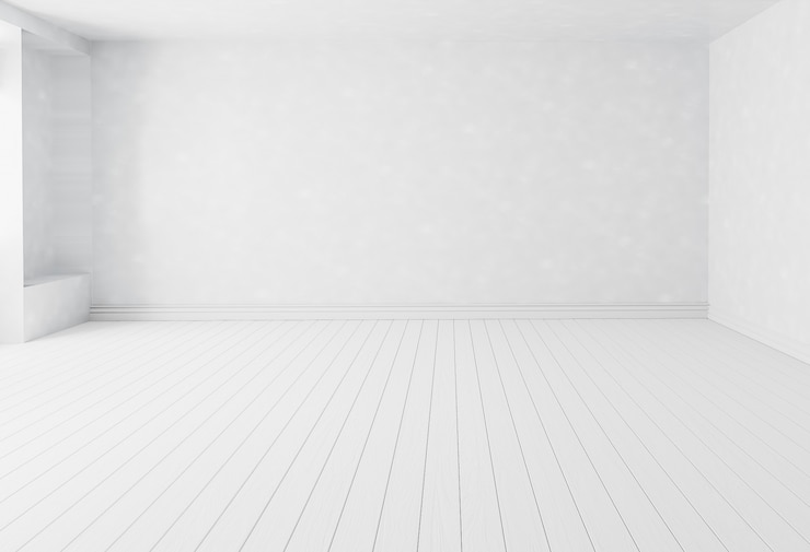 Photo blank white interior room background