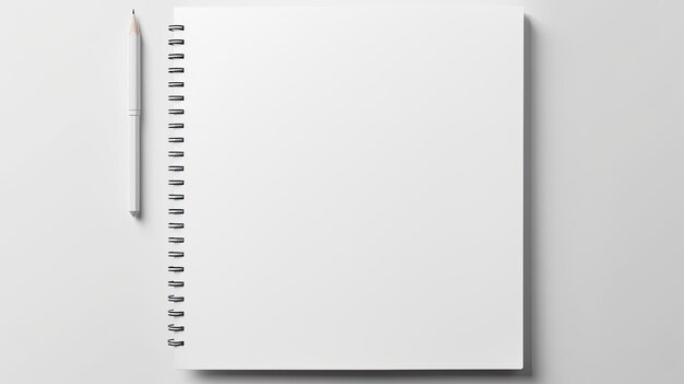 Blank White Notepad Page