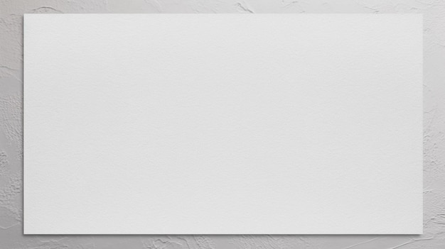 Foto carta bianca bianca su una parete grigia con uno sfondo bianco ai generativo