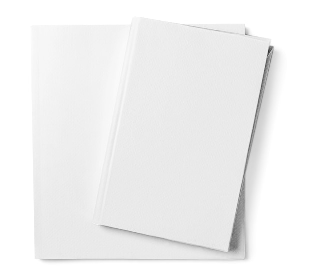 Blank White Paper. Isolated on white background.