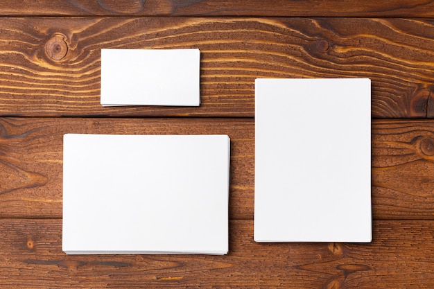 Blank white paper mock up