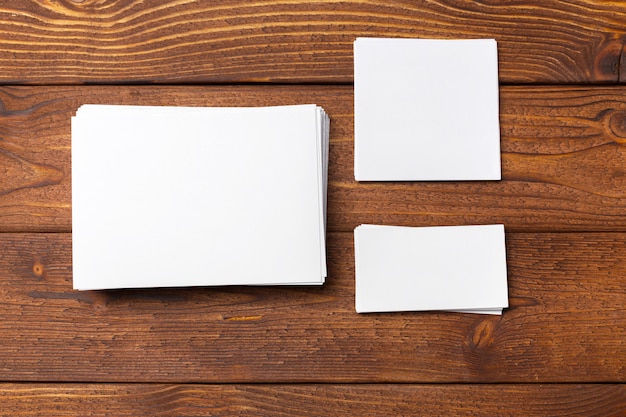 Blank white paper mock up