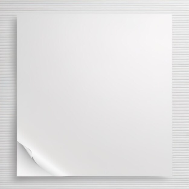 Foto modello di carta bianca in bianco