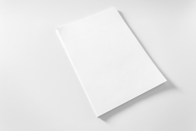 Photo blank white paper note