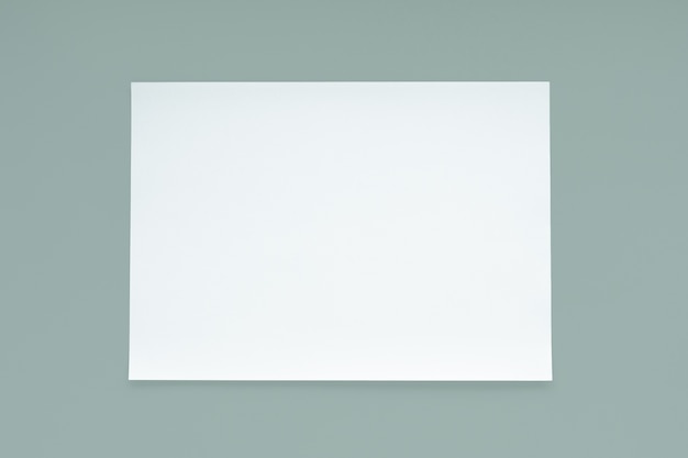 Photo blank white paper sheet