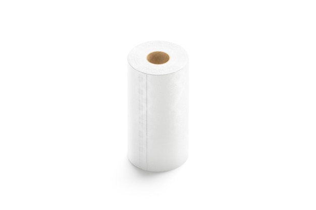 Blank white paper towel  stand isolated