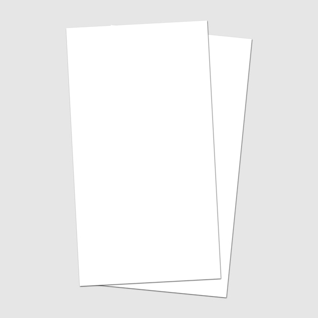 Blank white paper 