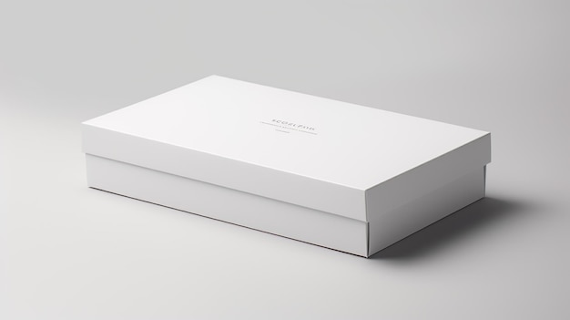 Пустая белая упаковка продукта бумажная картонная коробка 3d render иллюстрация