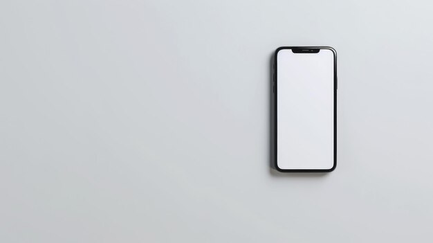 Blank White Screen Smartphone Display