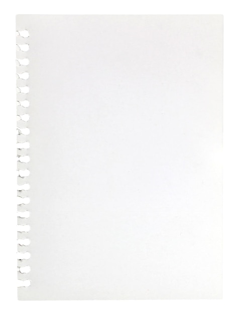 Photo blank white sheet of paper isplated on white background