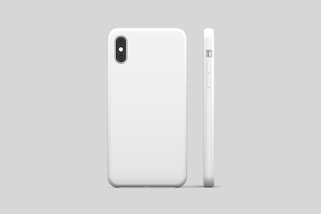 Photo blank white smartphone cover