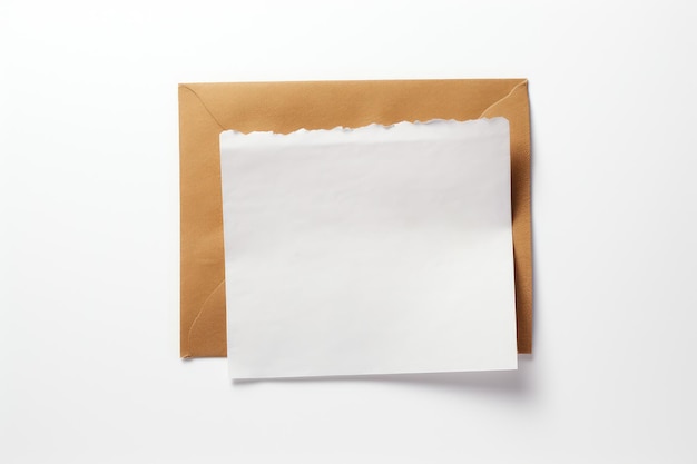 A blank white sticky note