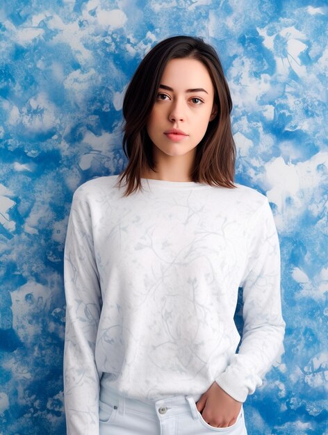 Premium AI Image | Blank white sweatshirt for mockup design