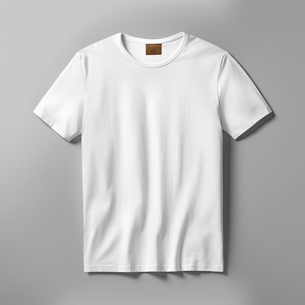 Premium AI Image | Blank white tshirt on grey background