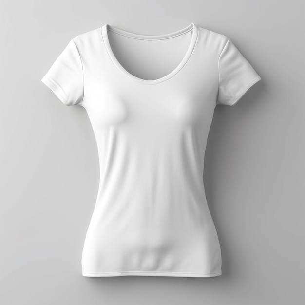 blank white tshirt mockup design AI generated