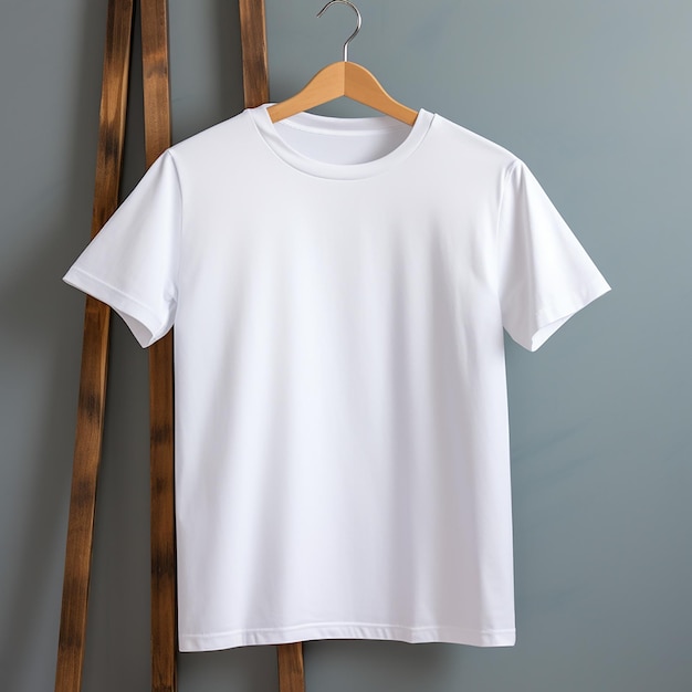 Blank white tshirt for mockup design focus on high resolution t shirt high quality