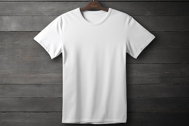 blank White tshirt mockup realistic image