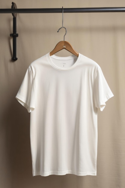 Premium Photo | A blank white tshirt mockup template