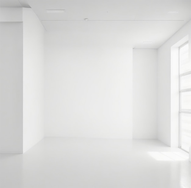 Photo blank white wall