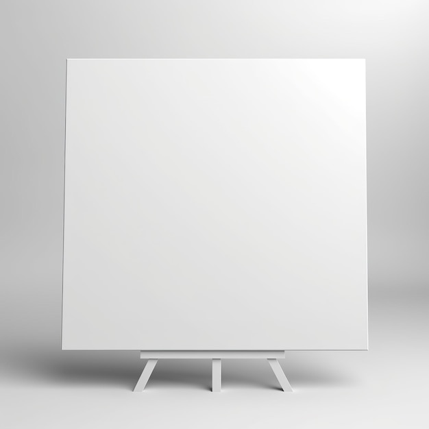 Photo blank whiteboard on the wall generative ai