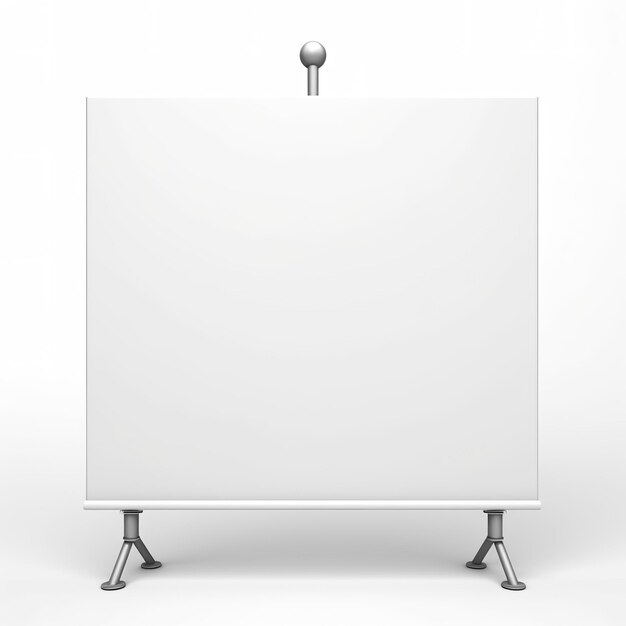 Photo blank whiteboard on the wall