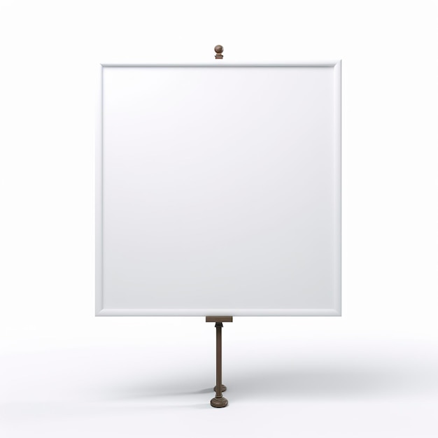 blank whiteboard on the wall