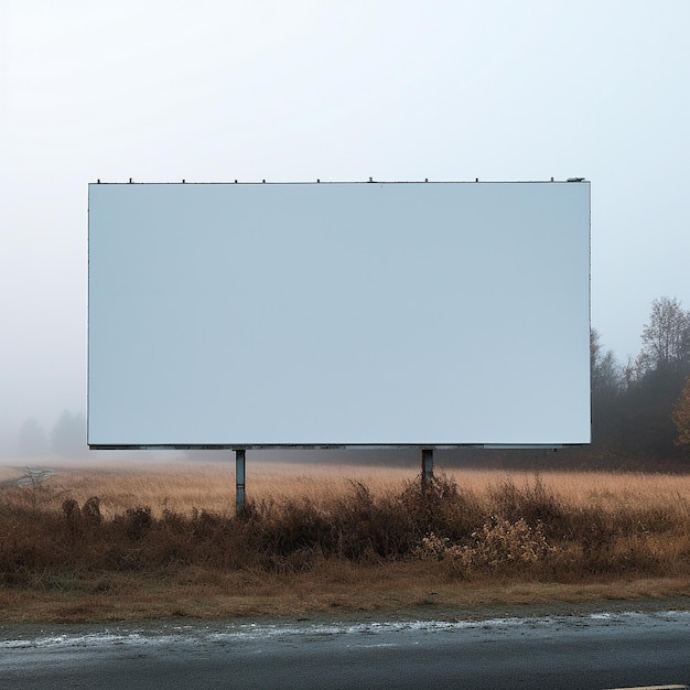 blank wide billboard