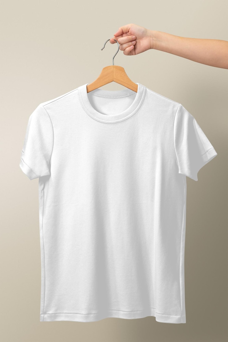 Foto blank wit t-shirt mockup