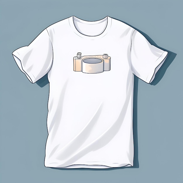 Foto blank wit t-shirt mockup