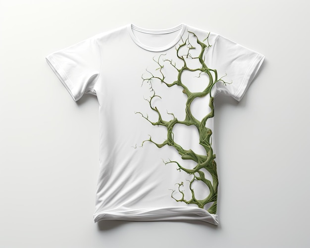 Foto blank wit t-shirt mockup