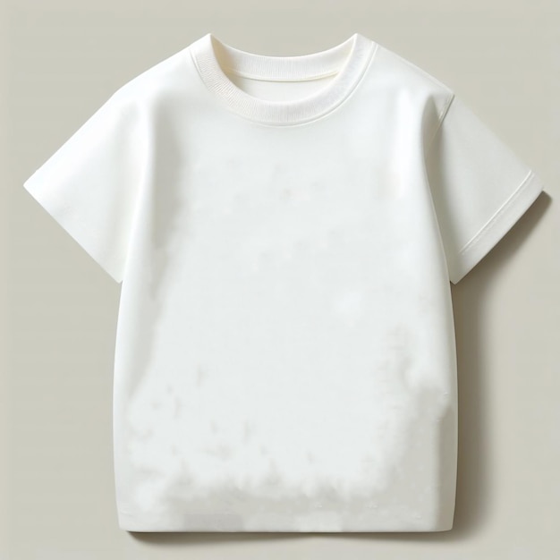 Blank witte katoen pasgeboren baby top t-shirt mockup sjabloon ontwerp schattig kleine jongen meisje kind geïsoleerd