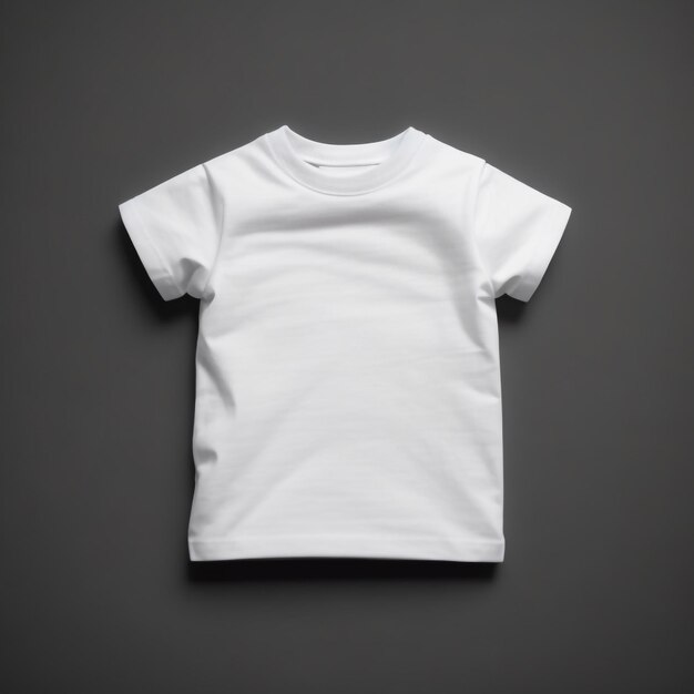 Foto blank witte katoen pasgeboren baby top t-shirt mockup sjabloon ontwerp schattig kleine jongen meisje kind