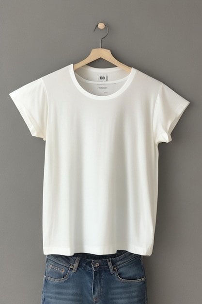 Blank yellow white tshirt