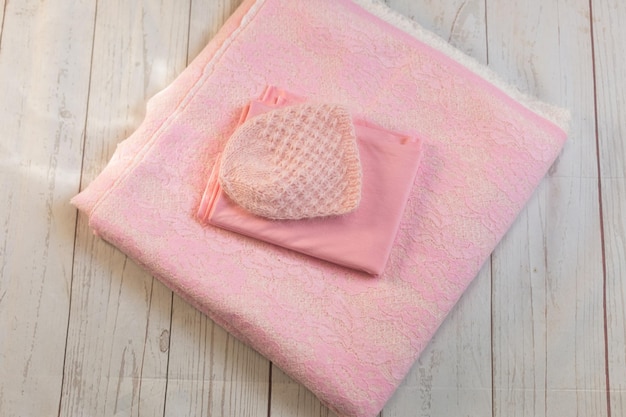 blanket knitted blanket and hat for a baby